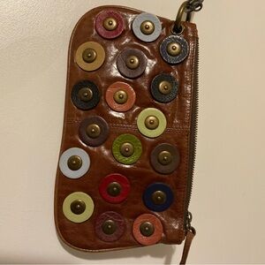 Latico Brown and Orange Leather Patch